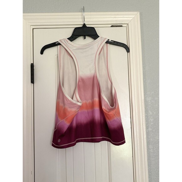 Athleta Racerback Tank Top Womens XL Purple Dip Die Ombre Yoga Casual Workout - Picture 4 of 4
